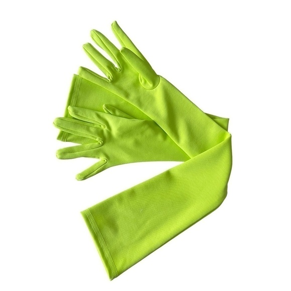 New Miscreants London Cupid Mini Split Dress & Gloves - Green UK 10 NWOT - Picture 10 of 15